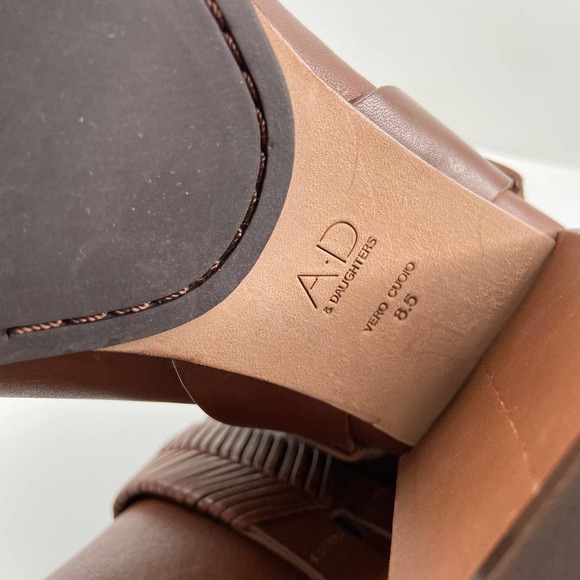 &Daughters | Half Calf Genuine Leather Brown Boot - Picture 6 of 7